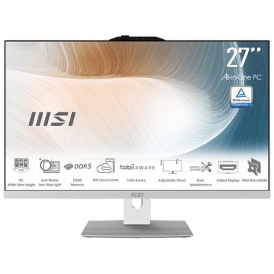 MSI AM272P-844ES i7-1255U 16GB 512 DOS 27" Blanco