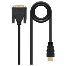 CABLE DVI A HDMI DVI18+1M-HDMI AM 3.0 M NANOCABLE