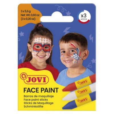 SET MAQUILLAJE FACE PAINT ESTUCHE DE 3 BARRAS ADVENTURE JOVI 175AD (Espera 4 dias)