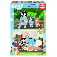 PUZZLE MADERA BLUEY 2X16 PIEZAS  EDUCA BORRAS 19406 EDUCA 19406 (Espera 4 dias)