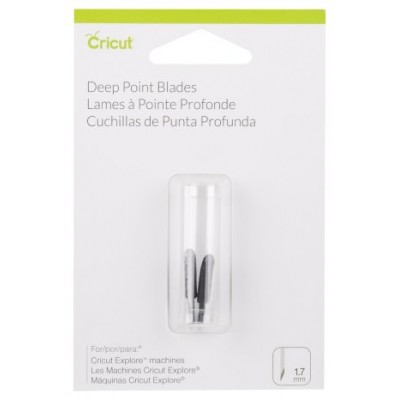 Cricut PC2003535 Set de 2 Lames Coupe Profonde, Plastique, Multicolore, 12 x 8 x 2 cm (Espera 4 dias)