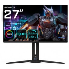 GIGABYTE AORUS Monitor de juego FO27Q2 OLED QHD de 27” - 2560 x 1440 (QHD), 240Hz, 0.03ms, KVM, 250 cd/m², FreeSync Premium Pro, DisplayHDR True Black 400, HDMI 2.1 (Espera 4 dias)