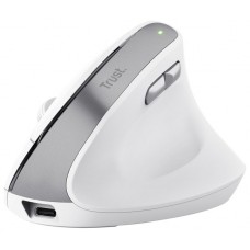 RATON OPTICO WIRELESS ERGONOMICO VERTICAL BAYO II BLANCO TRUST (Espera 4 dias)