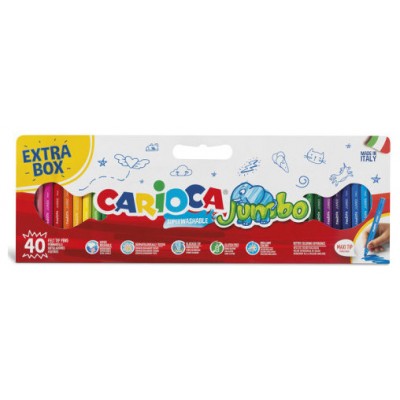 CAJA 40 ROTULADORES JUMBO CARIOCA 41258 (Espera 4 dias)