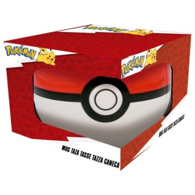 TAZA 3D EN CAJA REGALO POKEBALL 490 ML STOR REDSTRING 44675 (Espera 4 dias)