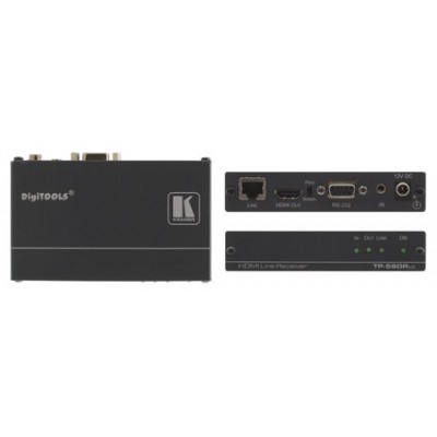 Kramer Electronics TP-580RXR extensor audio/video Receptor AV Negro (Espera 4 dias)