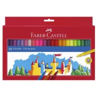 ESTUCHE CARTÓN 50 ROTULADORES ESCOLARES FABER CASTELL 554204 (Espera 4 dias)