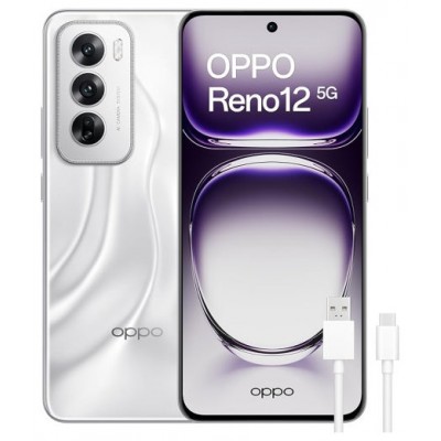 OPPO RENO 12 5G 256GB 12GB SILVER + CABLE USB (Espera 4 dias)