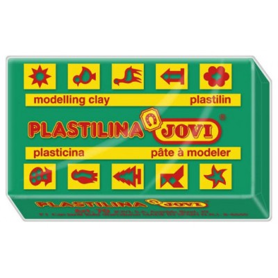 CAJA 30 PASTILLAS PLASTILINA 50 G - VERDE OSCURO JOVI 7011 (Espera 4 dias)