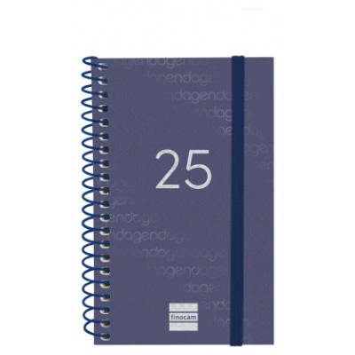 AGENDA 2025 BASIC YEAR E3 79X127MM SEMANA VISTA HORIZONTAL AZUL FINOCAM 741421025 (Espera 4 dias)