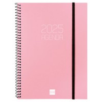 AGENDA 2025 BASIC OPAQUE E10 155X212MM SEMANA VISTA HORIZONTAL ROSA FINOCAM 742764525 (Espera 4 dias)