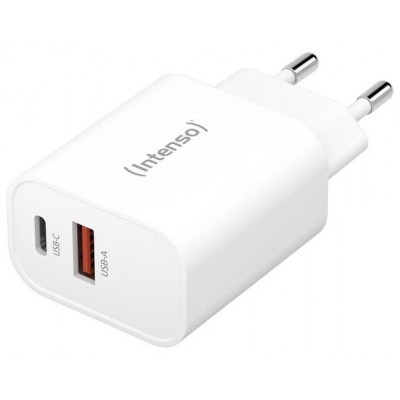 Intenso | Cargador pared W30AC|1xUSB-A 1xUSB-C