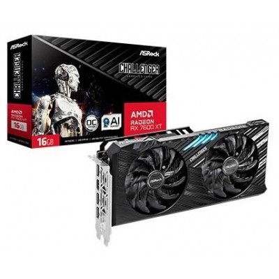 Asrock Challenger RX7600XT CL 16GO AMD Radeon RX 7600 XT 16 GB GDDR6 (Espera 4 dias)