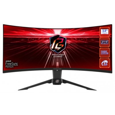 MONITOR ASROCK PG34WQ15R2B,34",CURVO (Espera 4 dias)