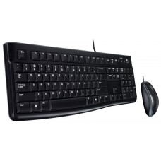 Pack Teclado Y Mouse Logitech Mk120 Italiano Con Cable