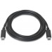 AISENS - CABLE USB 2.0 3A, TIPO USB-C/M-USB-C/M, NEGRO, 3.0M