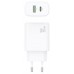 AISENS - CARGADOR GaN 30W, 1xUSB-C PD3.0 QC4.0, 1xUSB-A QC3.0, BLANCO