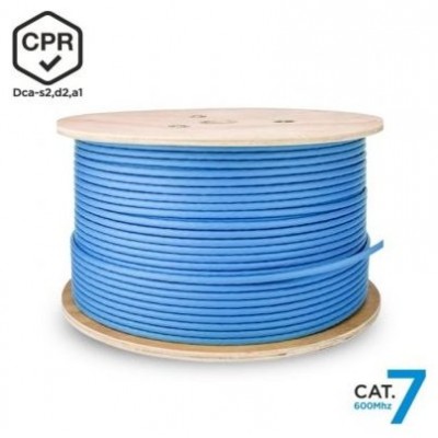 AISENS - Cable de Red RJ45 LSZH CPR Dca CAT.7 600 MHZ S/FTP AWG23, AZUL, 500M