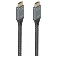 AISENS - CABLE HDMI V2.1 ULTRA ALTA VELOCIDAD / HEC 8K@60HZ 48GBPS, A/M-A/M, GRIS/NEGRO, 5.0M