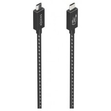 CABLE USB4 GEN3x2 ALU 8K60HZ 5A E-MARK USB-CM-CM NEGRO