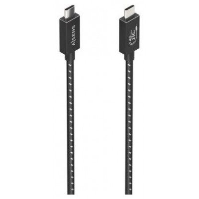 CABLE USB4 GEN3x2 ALU 8K60HZ 5A E-MARK USB-CM-CM NEGRO