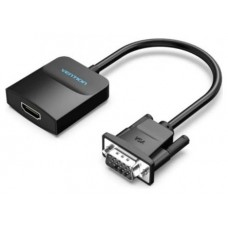 CONVERSOR VGA A HDMI 0.15 M NEGRO VENTION (Espera 4 dias)