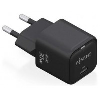 AISENS - CARGADOR GaN 30W, 1xUSB-C PD3.0 QC4.0, NEGRO