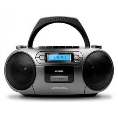 Radio Cd Bluetooth Portable Aiwa Boombox Bbtu-550 Grey