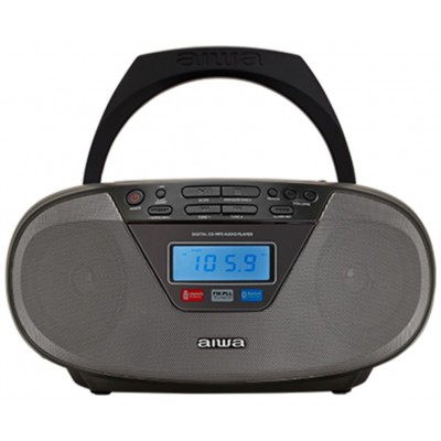 Radio Cd Bluetooth Portable Aiwa Boombox Bbtu-400bk