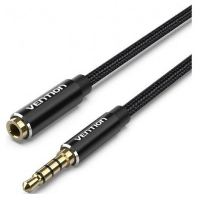 CABLE AUDIO ESTEREO JACK 3.5/M JACK 3.5/H 10 M NEGRO VENTION (Espera 4 dias)