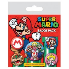 JUEGO DE CHAPAS SUPER MARIO VARIOS PYRAMID BP80440 (Espera 4 dias)