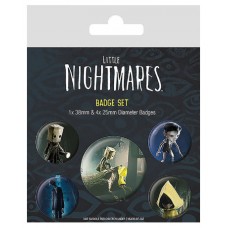 SET DE CHAPAS (5 UNIDADES) LITTLE NIGHTMARES II MEDIDAS: 1 X 3,8 CM/ 4 X 2,5CM PYRAMID REDSTRING BP80755 (Espera 4 dias)