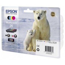 Epson Claria Premium Cartucho 26 Multipack 4 colores (Blister + Alarma acustico/Radiofrecuencia)