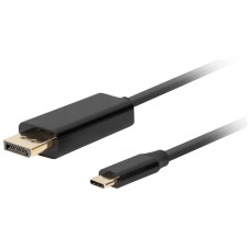 CABLE USB-C A DISPLAYPORT LANBERG MACHO/MACHO 3.0M 4K 60HZ NEGRO