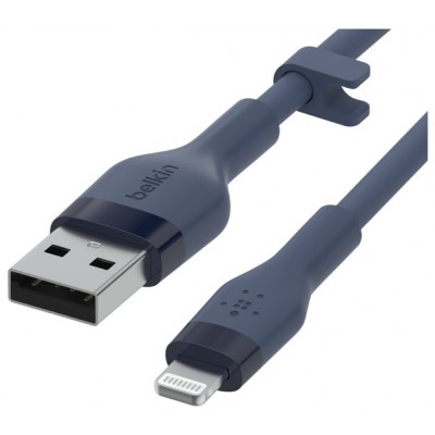 Cable Belkin Caa008bt1mbl Usb-a A Lightning Silicona