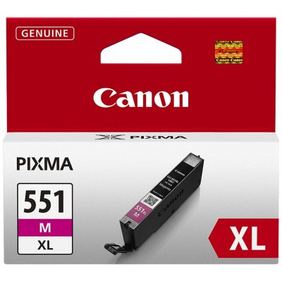 TINTA CANON CLI-551XLM MAGENTA ALTA CAPACIDAD (Espera 4 dias)