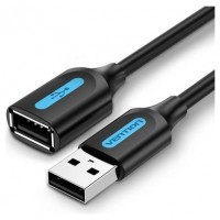 CABLE ALARGADOR USB 2.0 M/H 1 M NEGRO VENTION (Espera 4 dias)