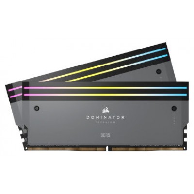 DDR5 64 GB(2X32KIT) 6000 DOMINATOR TITANIUM RGB GREY CORSAIR (Espera 4 dias)