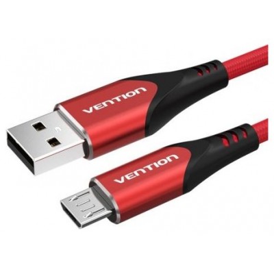 CABLE USB 2.0 A MICRO USB M-M 1.5 M ROJO VENTION (Espera 4 dias)