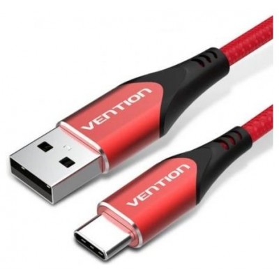 CABLE USB-A A USB-C M-M 1.5 M ROJO VENTION (Espera 4 dias)