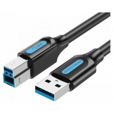 CABLE USB 3.0 TIPO-B/M A USB-A/M 2 M NEGRO VENTION (Espera 4 dias)