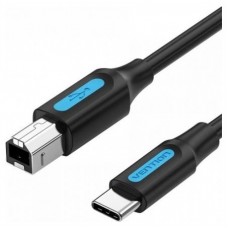 CABLE USB 2.0 IMPRESORA TIPO USB A/M USB-C/M 1 M NEGRO VENTION (Espera 4 dias)