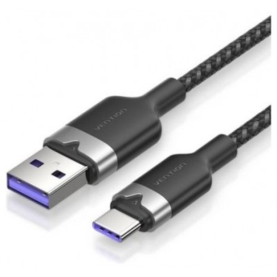 CABLE USB-A A USB-C M-M 1 M NEGRO VENTION (Espera 4 dias)