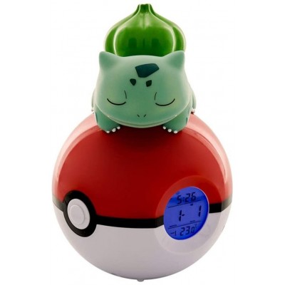 RELOJ DESPERTADOR BULBASAUR EN POKEBALL 18 CM TEKNOFUN REDSTRING 811367 (Espera 4 dias)