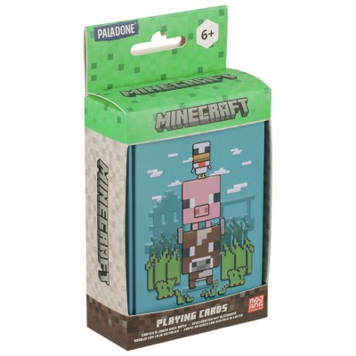 BARAJA DE NAIPES MINECRAFT EN CAJA METÁLICA PALADONE REDSTRING PP13379MCF (Espera 4 dias)