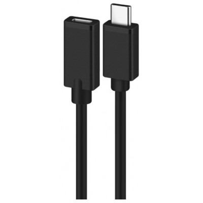 CABLE ALARGADOR USB 2.0 EWENT USB-C MACHO USB-C HEMBRA 1,8m NEGRO