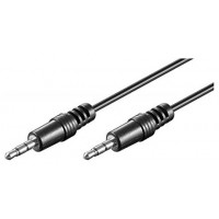 CABLE DE AUDIO ESTEREO DE 3,5 MM M A 3,5 MM M DE 2,0 METROS.