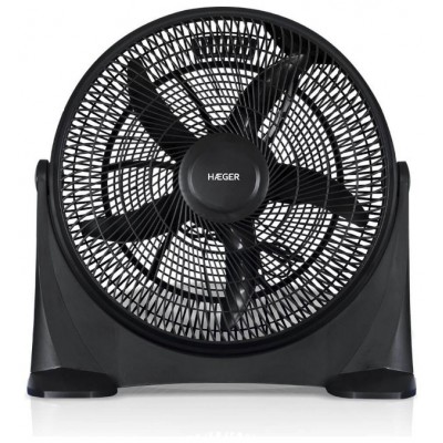 VENTILADOR DE SUELO SEMI INDUSTRIAL HOVER WIND NEGRO HAEGER (Espera 4 dias)