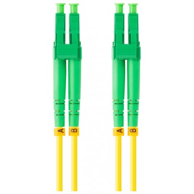 CABLE DE FIBRAOPTICA LANBERG 3M MONO LC/APC-LC/APC DUPLEX G657A1 LSZH AMARILL