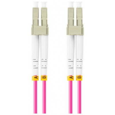 CABLE FIBRA OPTICA LANBERG 0.5 M MULTI LC/UPC-LC/UPC DUPLEX OM4 50/125 LSZH VI